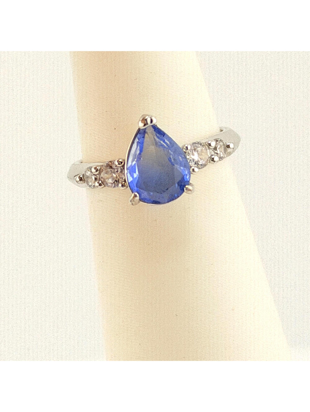 Bomb Party Ring Sz 7 "The Suzanna Ring" Sapphire Blue Tourmaline RBP4507 RETRO